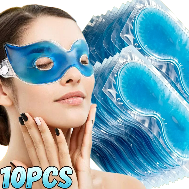 Skincare China - 1個入り/10個入り 夏用ジェル冷却アイマスク。目の疲れを和らげ、繰り返し使用可能。冷却効果のあるアイマスクで、スキンケアにも。オフィスでの目のケアや、自宅でのリラックスに最適。