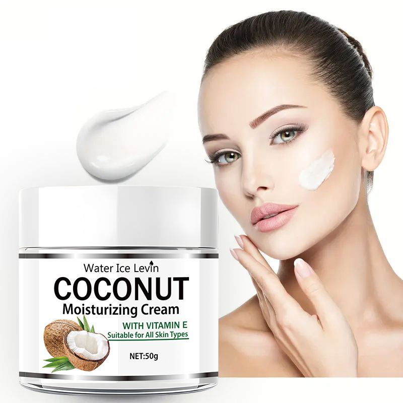 Retinol Cream - 50g ココナッツオイル保湿クリーム | コラーゲンとビタミンE | アルコールフリー