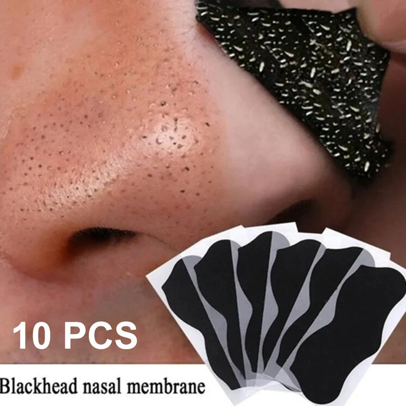 Cleanser Face - 10枚入り ブラックヘッドノーズストリップ ディープクレンジング 鼻用スポット フェイシャルドットステッカー 鼻マスク