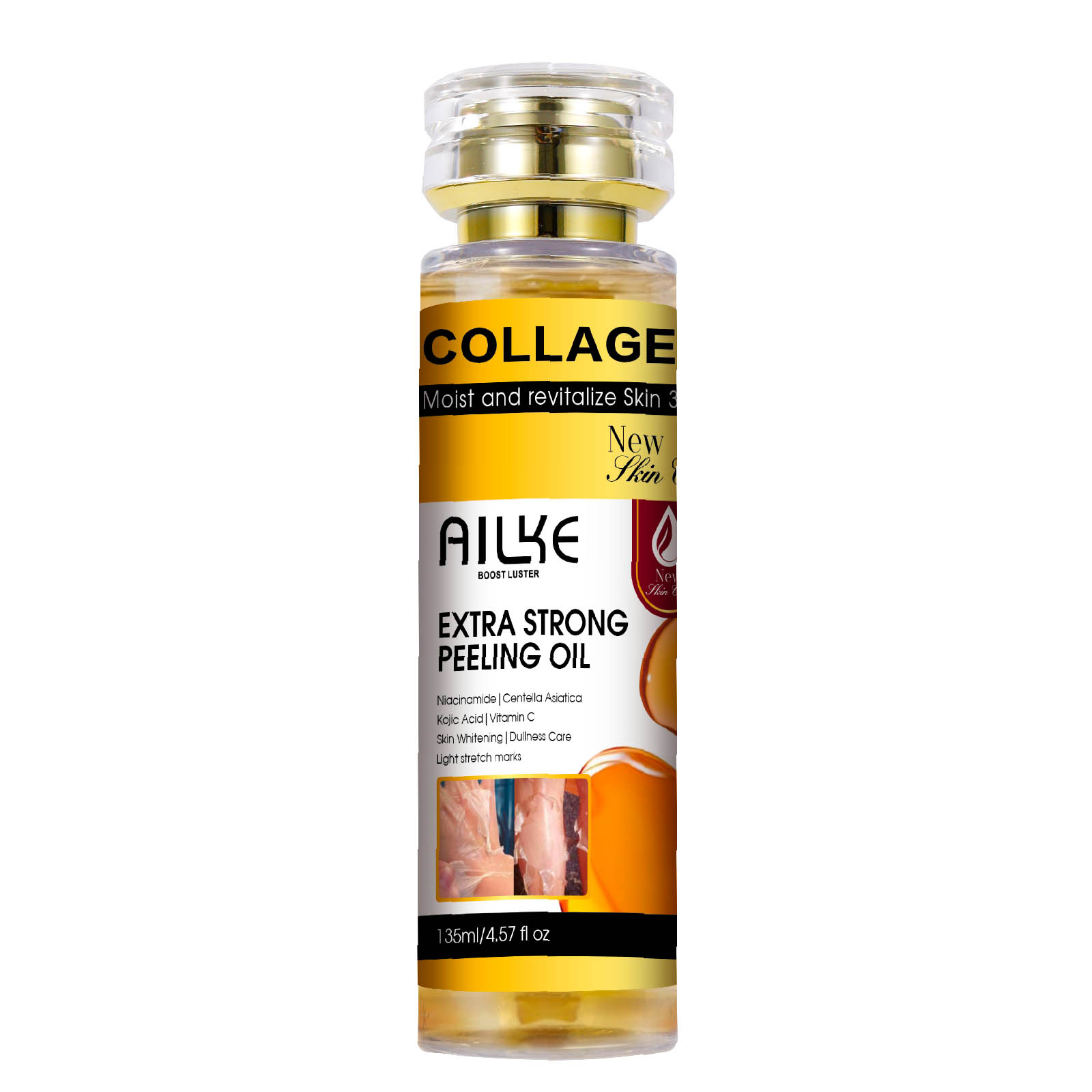 AILKE コラーゲン配合のイエローピーリングオイル。すべて - Vitamin C Serum のレビューと価格