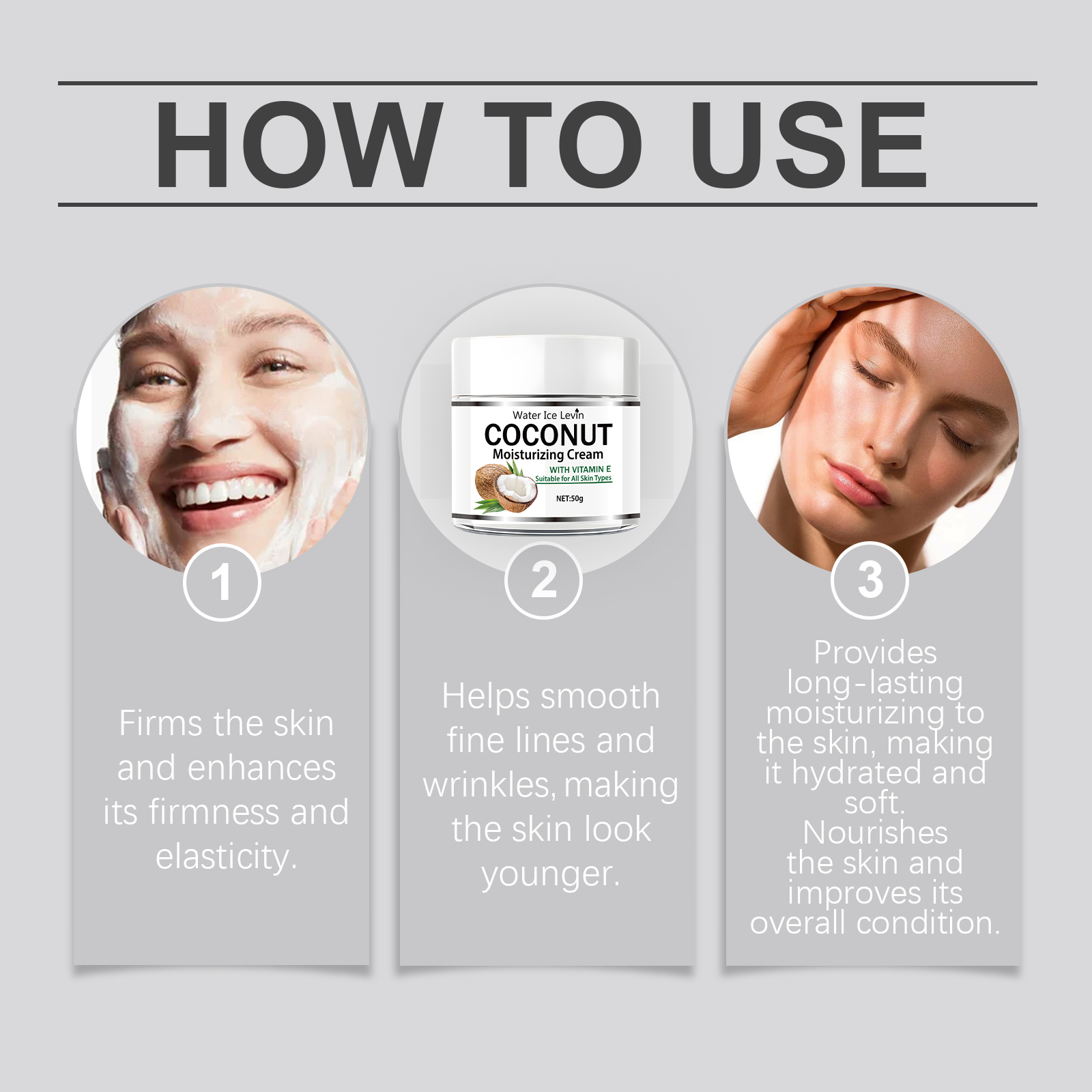 50g ココナッツオイル保湿クリーム |     コラーゲン - Retinol Cream のレビューと価格