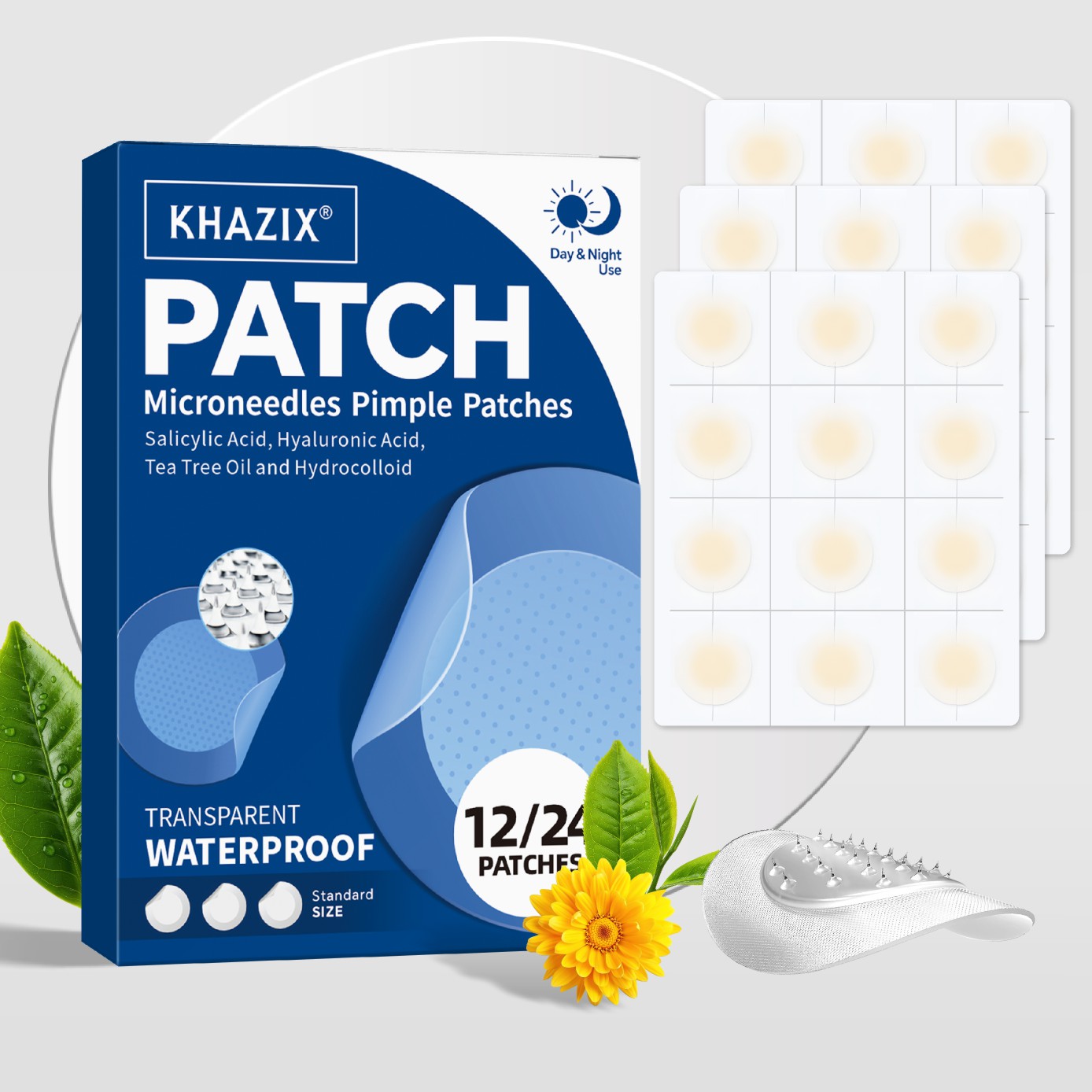 マイクロニードルニキビパッチ（24枚入り）ハイドロコロイドマ - Face Moisturizer のレビューと価格