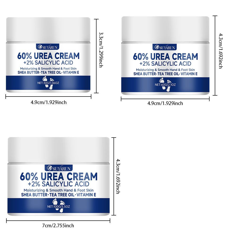SUYARUN 60% 尿素フット クリーム、かかとのひび割 - Urea Foot Cream のレビューと価格